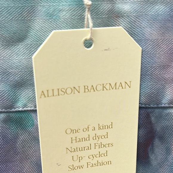 Tommy Bahama Silk Button down shirt upcycle iced dyed by Allison Backman Size S - Picture 4 of 4